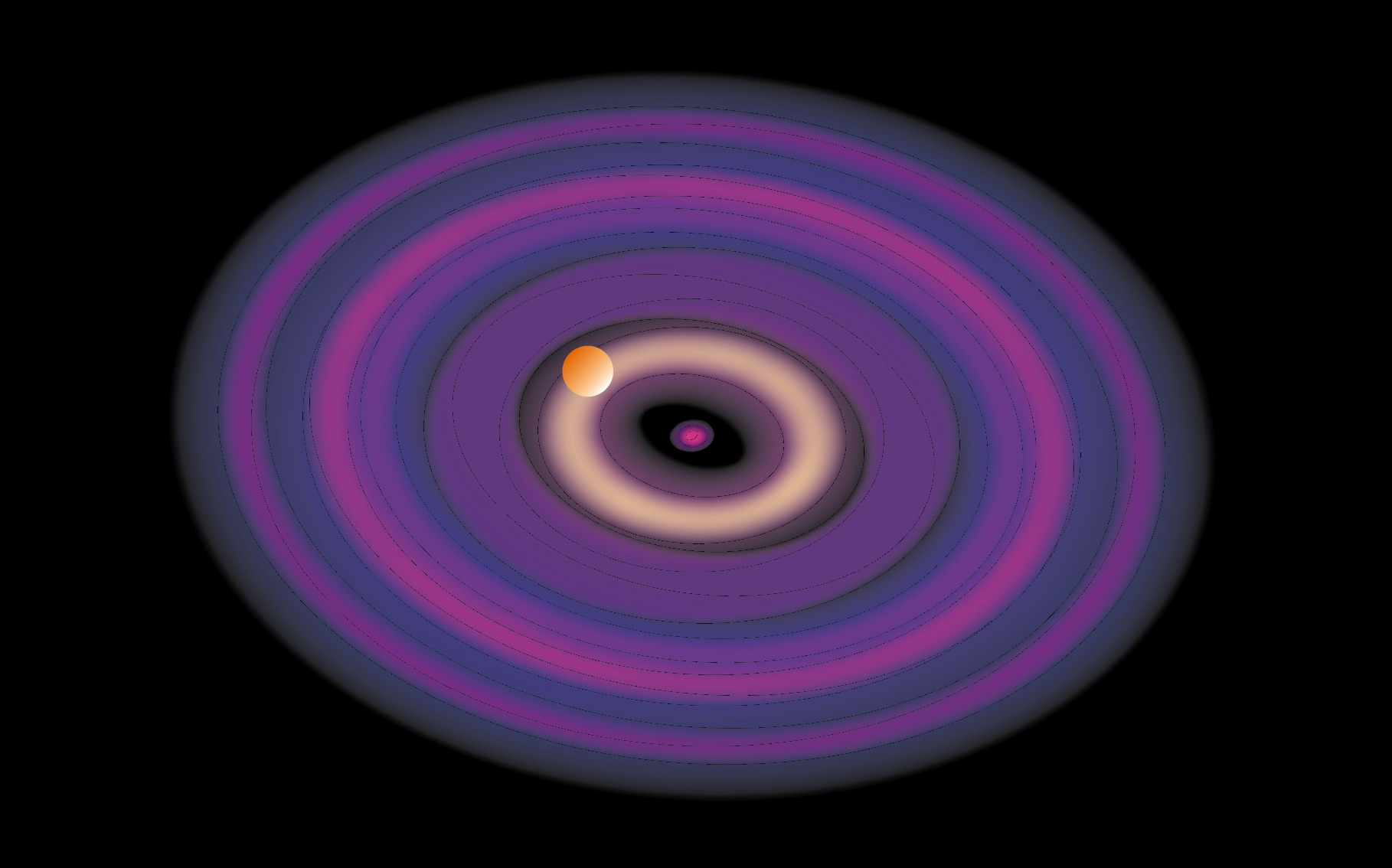 A disk around a white dwarf with a disintegrating planet